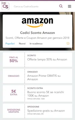 Codicesconto.com android App screenshot 0